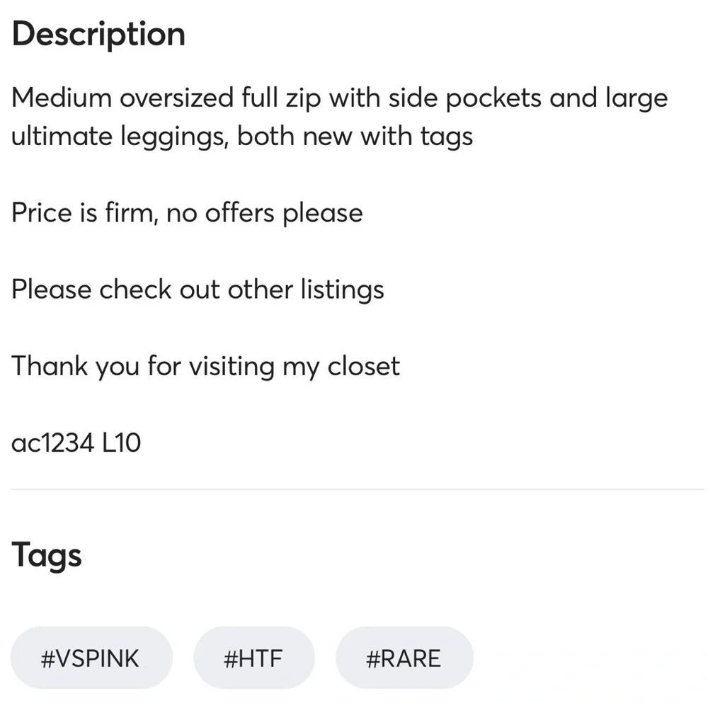 NWT VS PINK MEDIUM/LARGE RARE SET - Picture 7 of 7